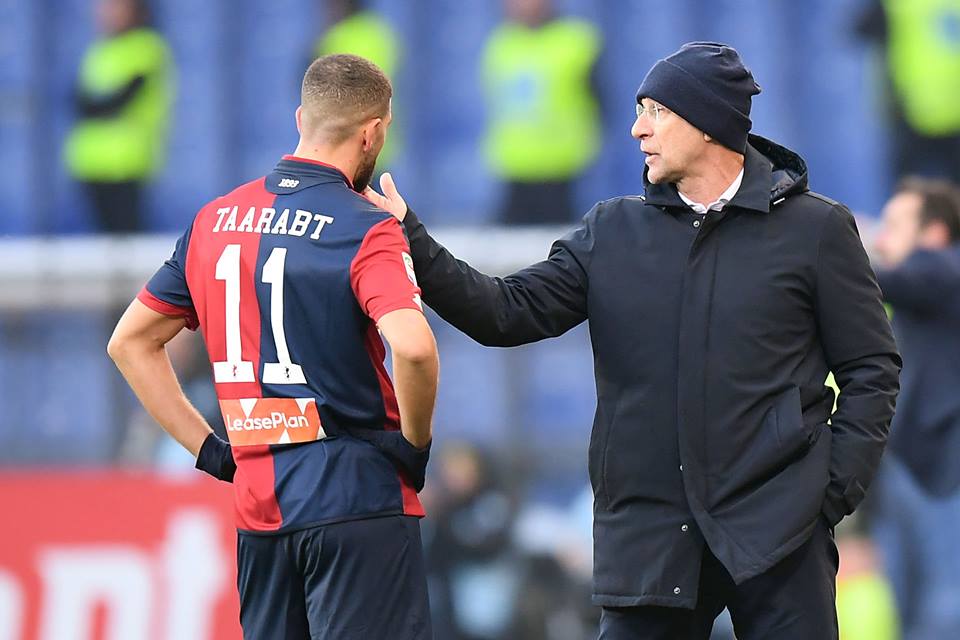 Taarabt con Ballardini in campo con la maglia del Genoa