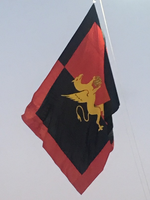 Bandiera alla festa del Genoa (Pianetagenoa1893.net)