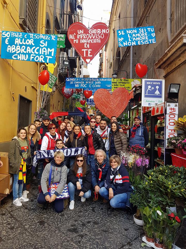 Il Genoa Club Oregina accolto con tutti gli onori a Napoli