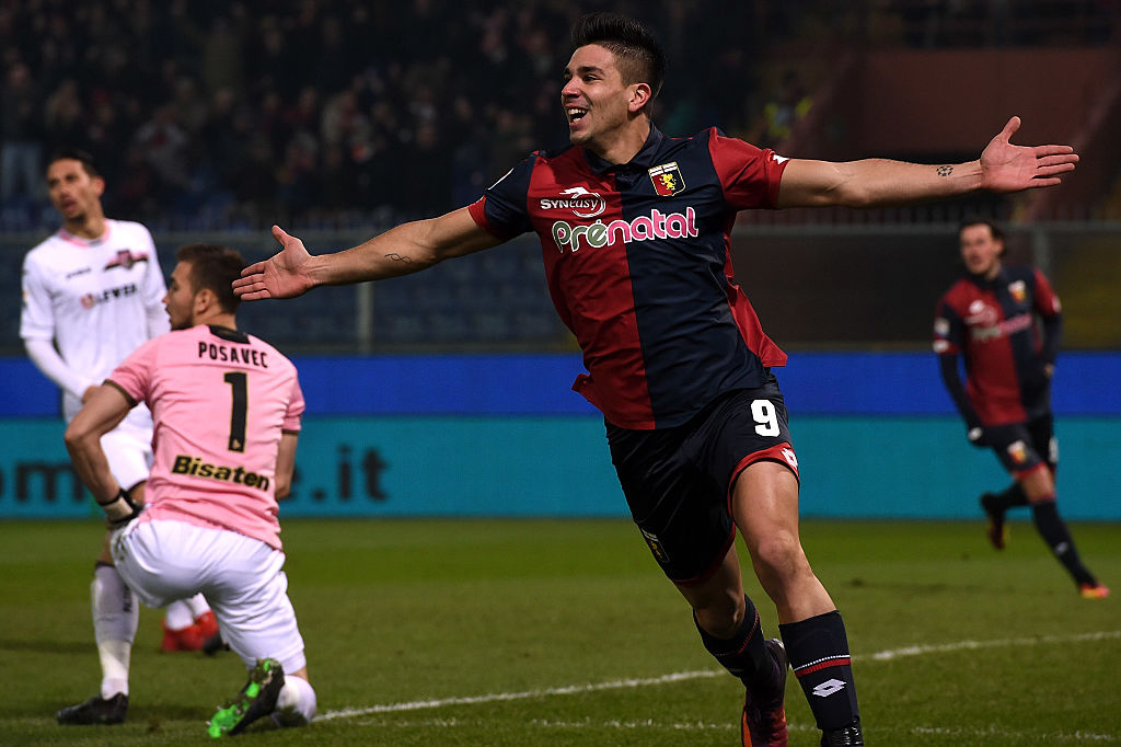 Giovanni Simeone dopo il gol (Foto Tullio M. Puglia/Getty Images)