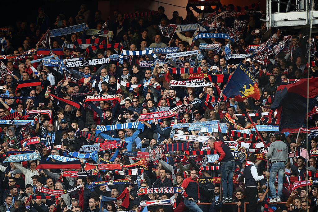 Tifose di Napoli e Genoa (foto Francesco Pecoraro/Getty Images)