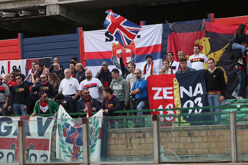 Tifosi genoani Cagliari-Genoa-1-1  (Foto Enrico Locci/Getty Images)
