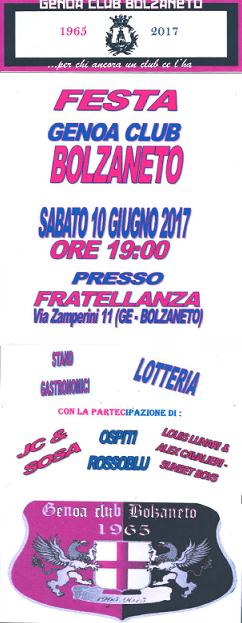 Genoa Club Bolzaneto festa