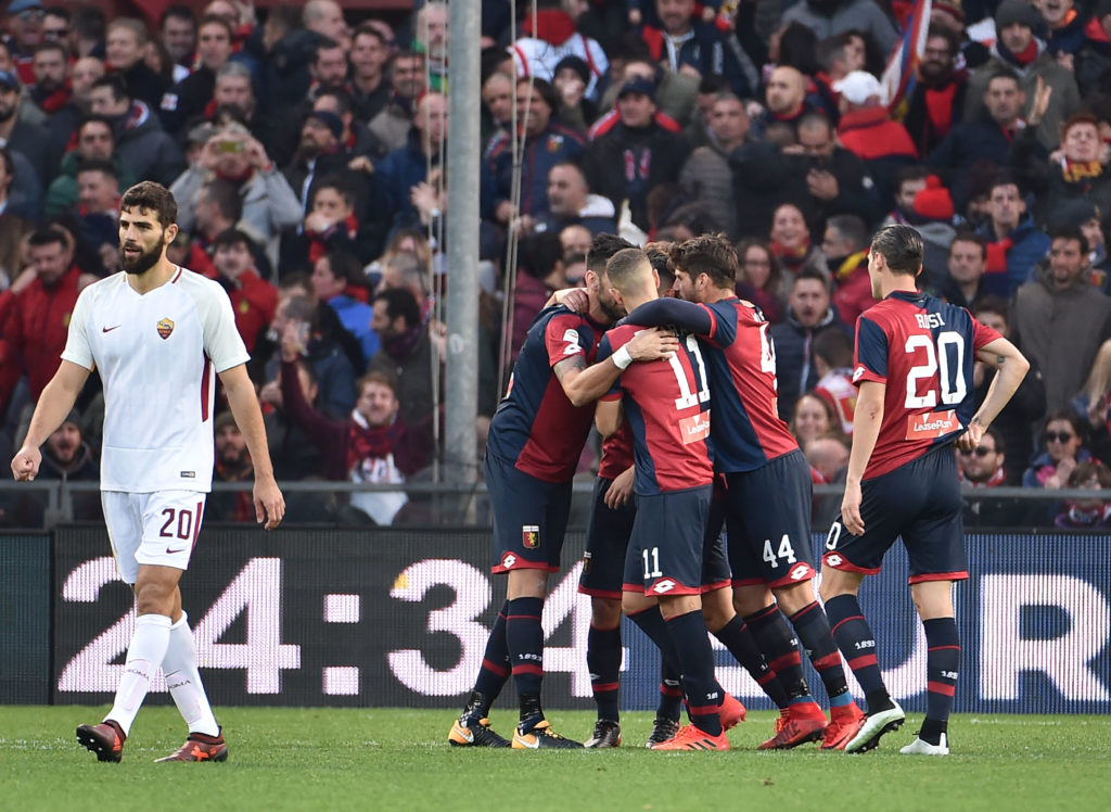 Il gol di Lapadula alla Roma (Photo by Paolo Rattini/Getty Images)