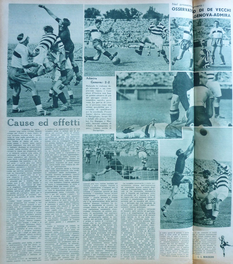 Il Calcio Illustrato del 7 luglio 1937