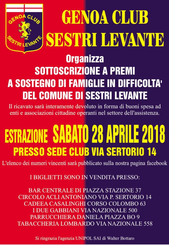 Lotteria Genoa Club Sestri Levante