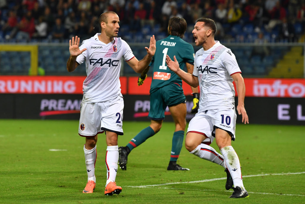 Palacio non esulta dopo il gol al Genoa(Foto Valerio Pennicino/Getty Images)