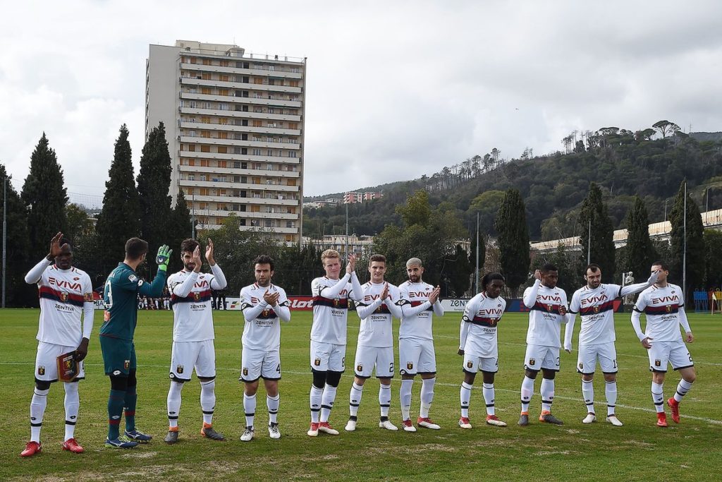 La formazione Genoa nel test con il Turku (Foto Genoa cfc Tanopress)
