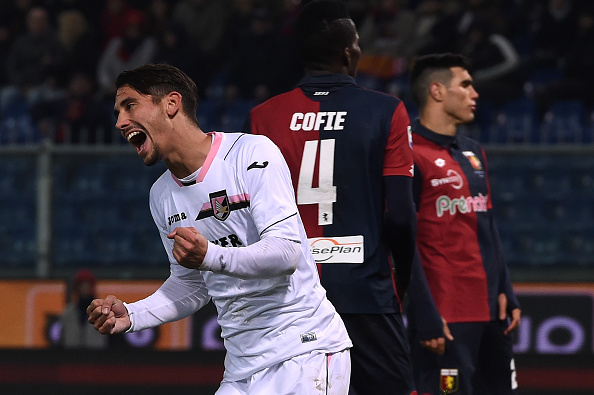 Il gol del pareggio del Palermo (Photo by Tullio M. Puglia/Getty Images)