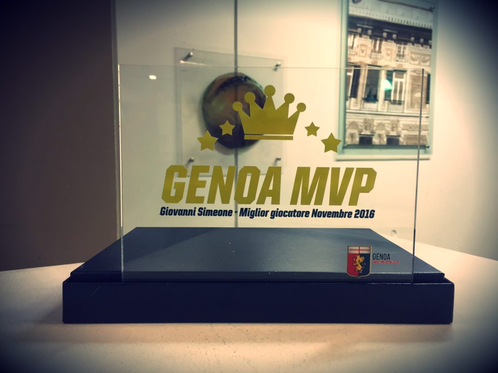 Simeone premiazione MVP Genoa