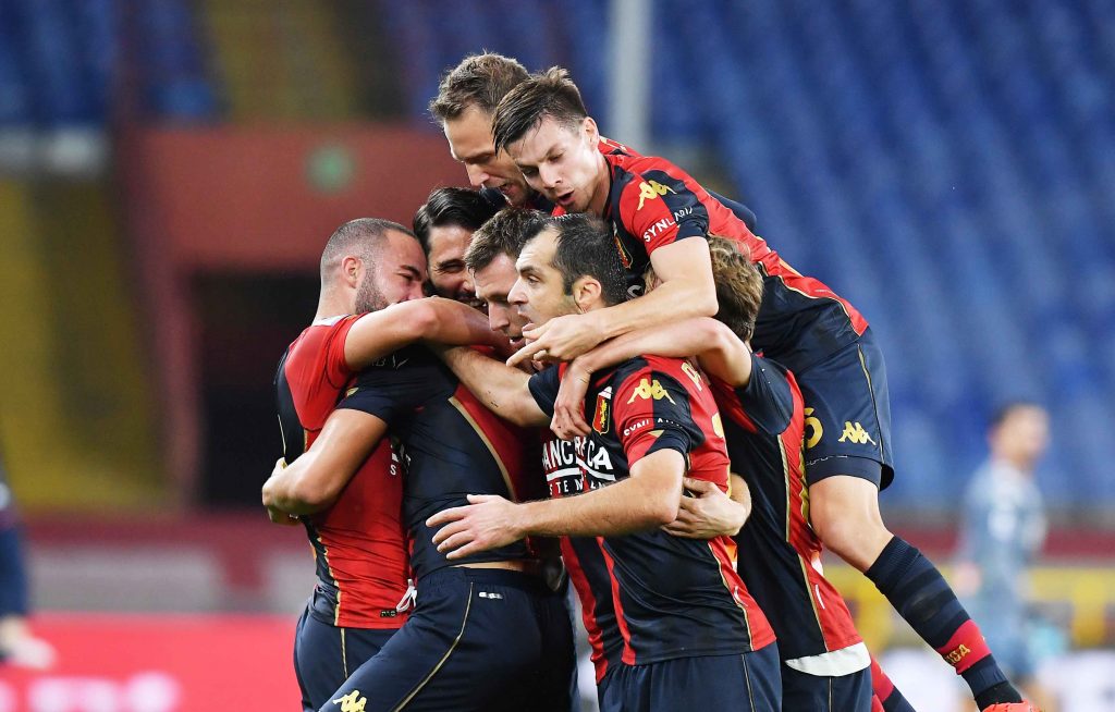 Genoa gol derby Scamacca